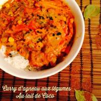 Curry d'Agneau aux Légumes & Lait de Coco