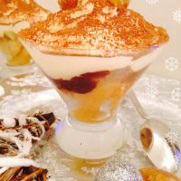 Tiramisu de Noël: Poires, crème de Marrons & Chocolat