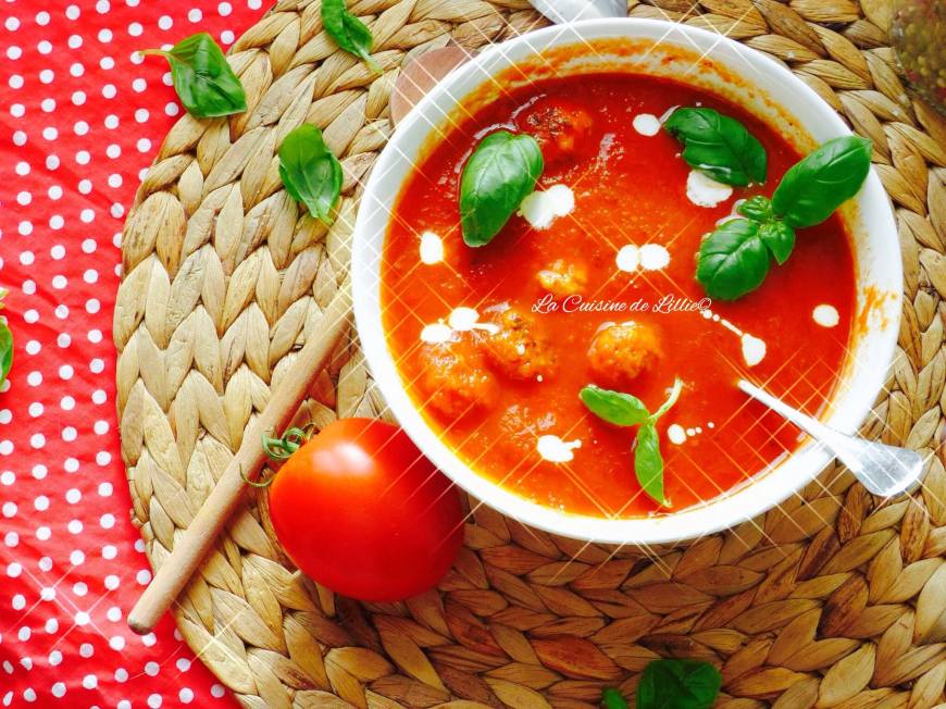 Soupe tomates boulettes4